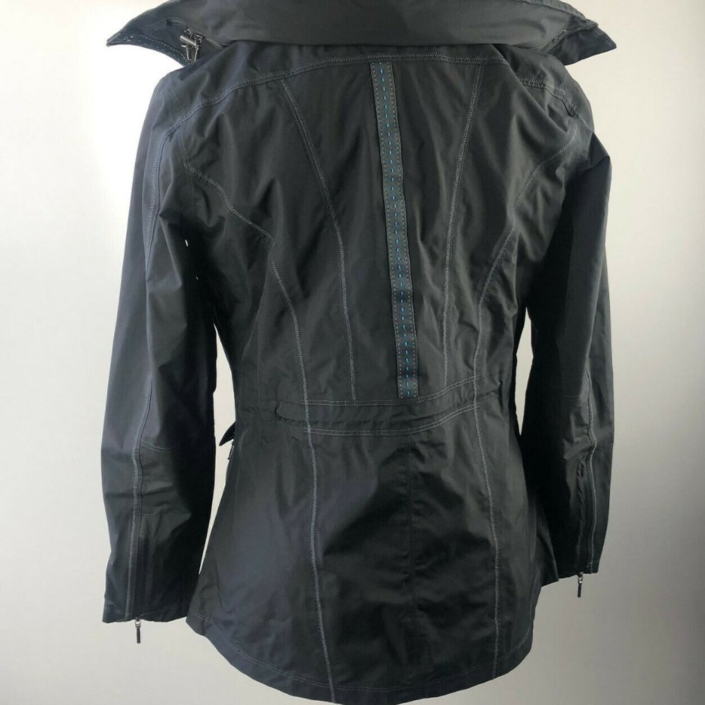 Kuhl Saboteura Waterproof Jacket Zip Raincoat Raven Gray Lightweight Size Small - Picture 10 of 12